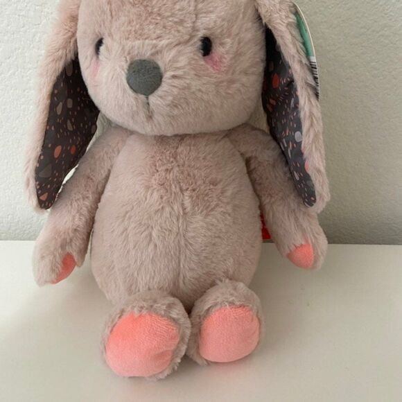 B Softies Butterscotch Bunny Rabbit Je m’appelle 12" Pink Soft Happy Hues NWT - Picture 3 of 11